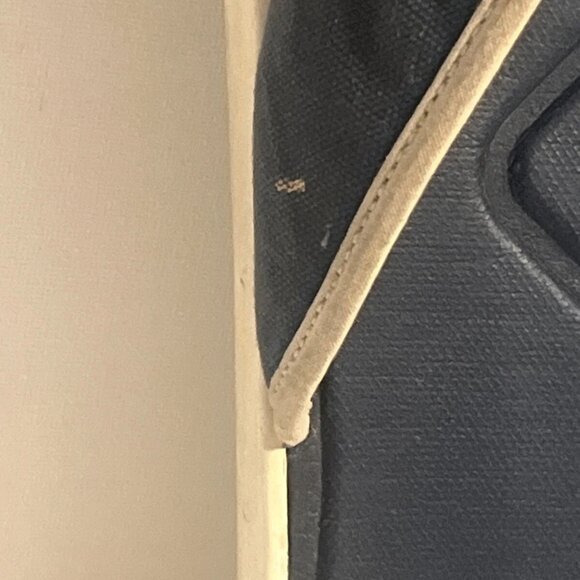 Lacoste L.30 Round Toe Flip Flops Sandals Navy Blue Size 17 US 15 UK - Picture 6 of 6